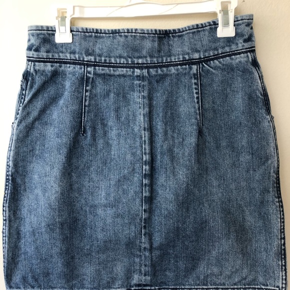 La Vie Rebecca Taylor Blue Denim Mini Skirt sz 27/Small - Picture 5 of 13